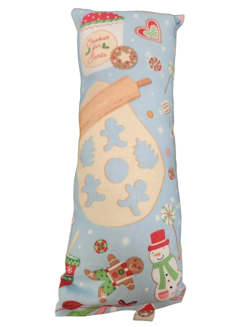 Blue Christmas Baking Christmas Cookies Gingerbread Snowman Catnip Kicker Toy